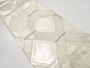 アンティーク　竹格子模様織り出し袋帯（着用可）